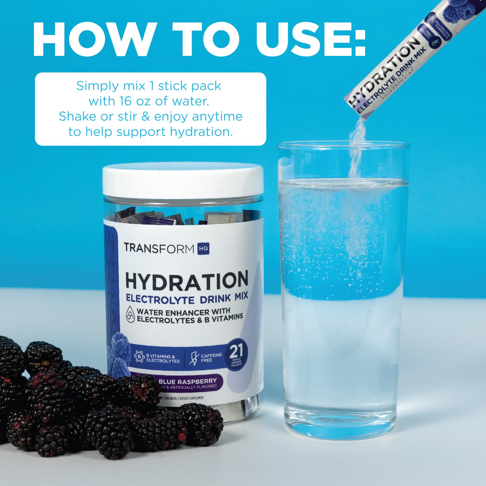 TransformHQ Hydration On-the-Go Packaging emphasizes portability