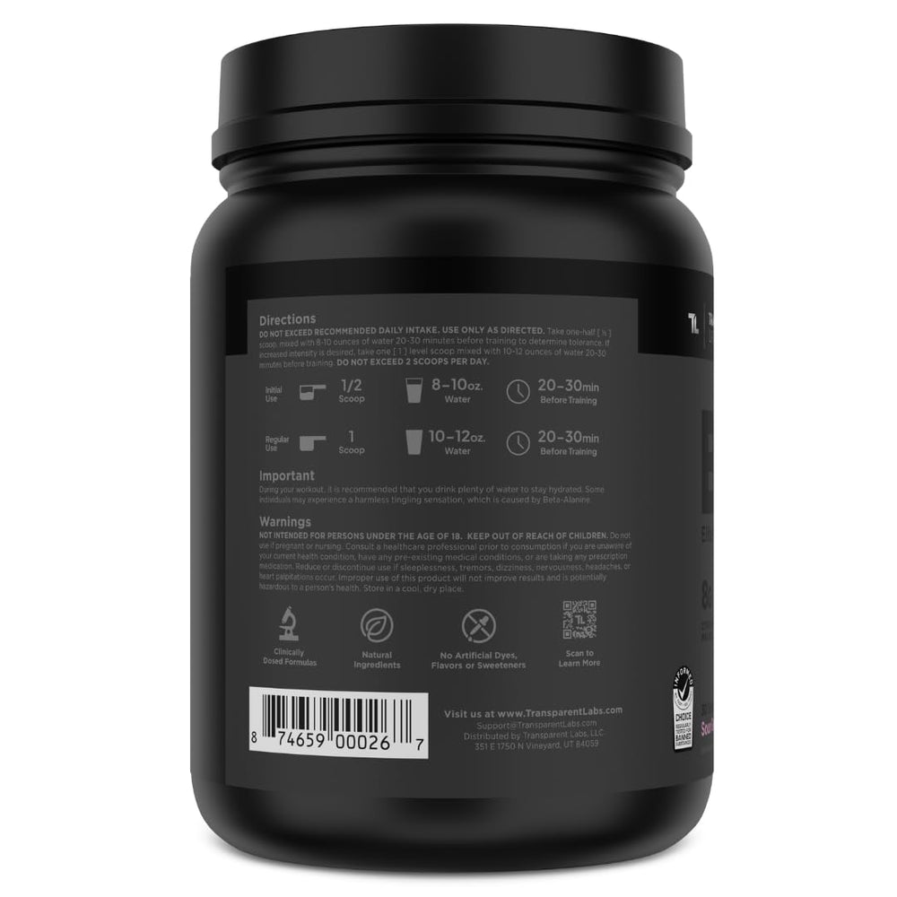 Graphic showing Citrulline Malate and Beta-Alanine on Bulk Black label.