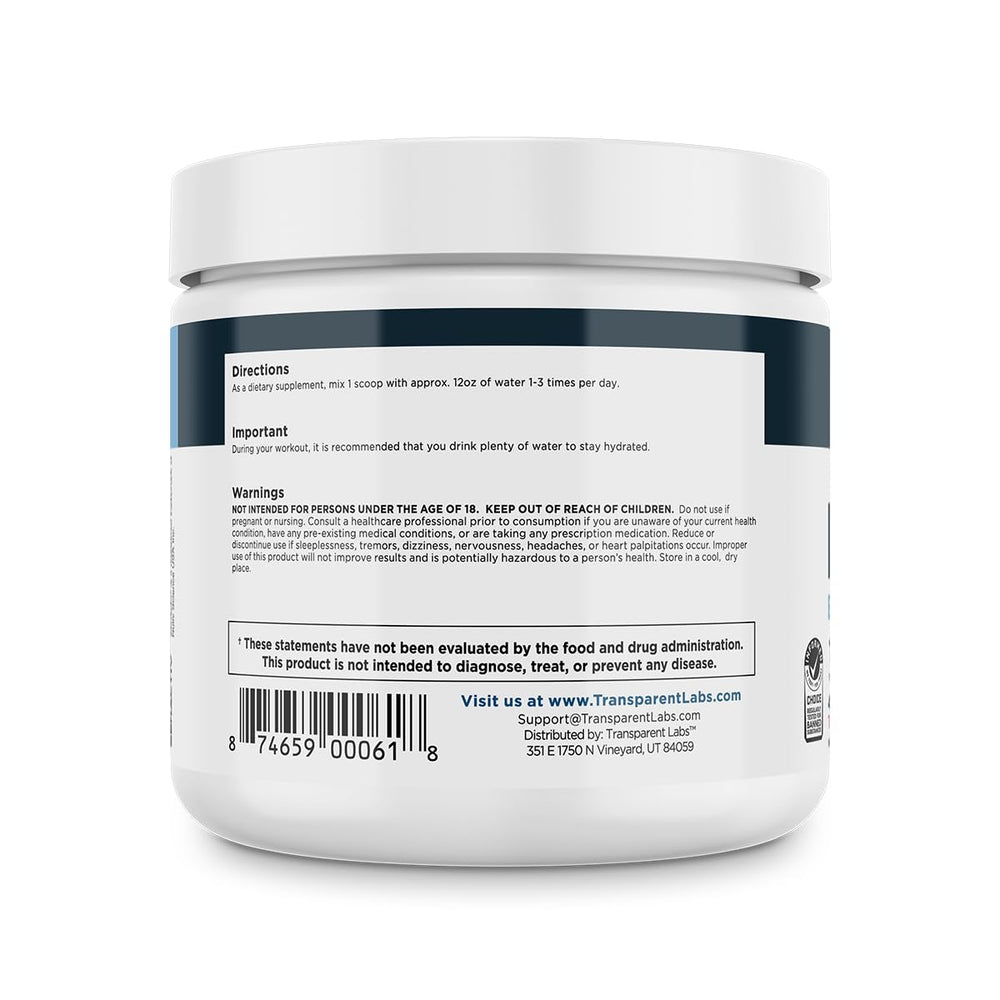 Transparent Labs Hydrate Tropical Punch ready-mix setup for post-workout replenishment.