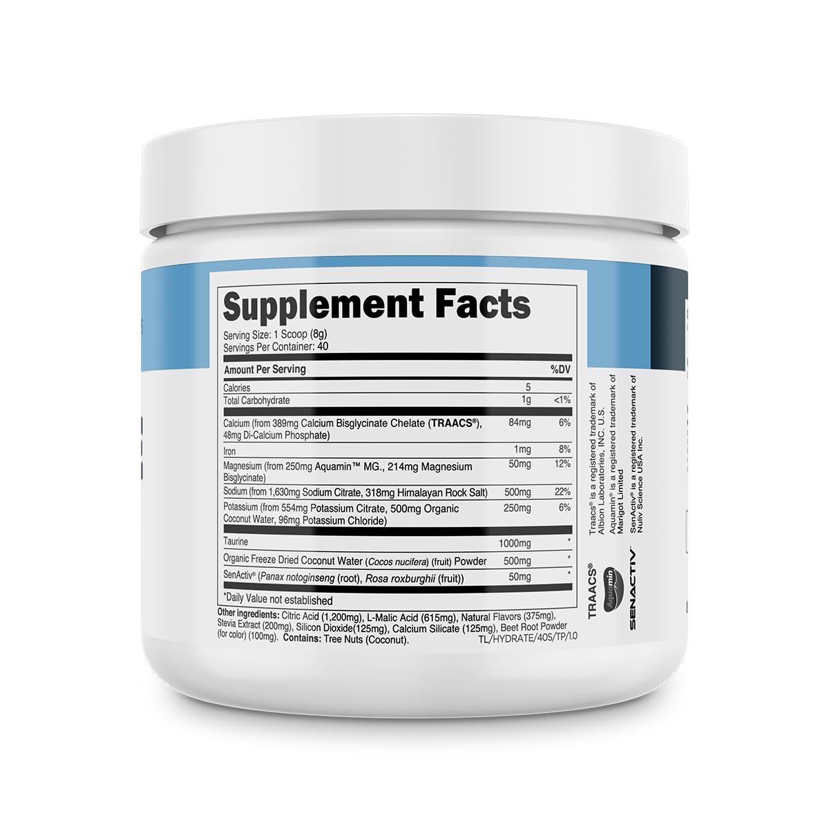 Transparent Labs Hydrate Tropical Punch stir action capturing fresh aroma.