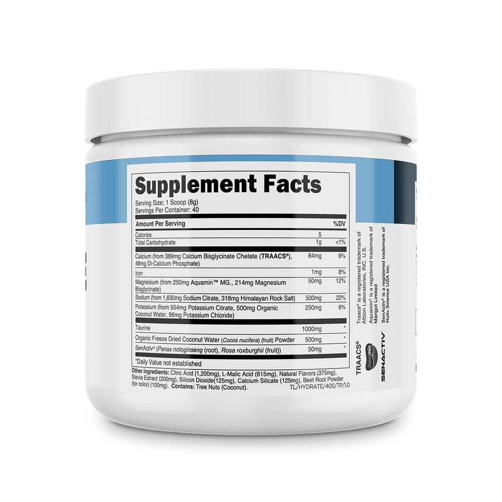Transparent Labs Hydrate Tropical Punch stir action capturing fresh aroma.