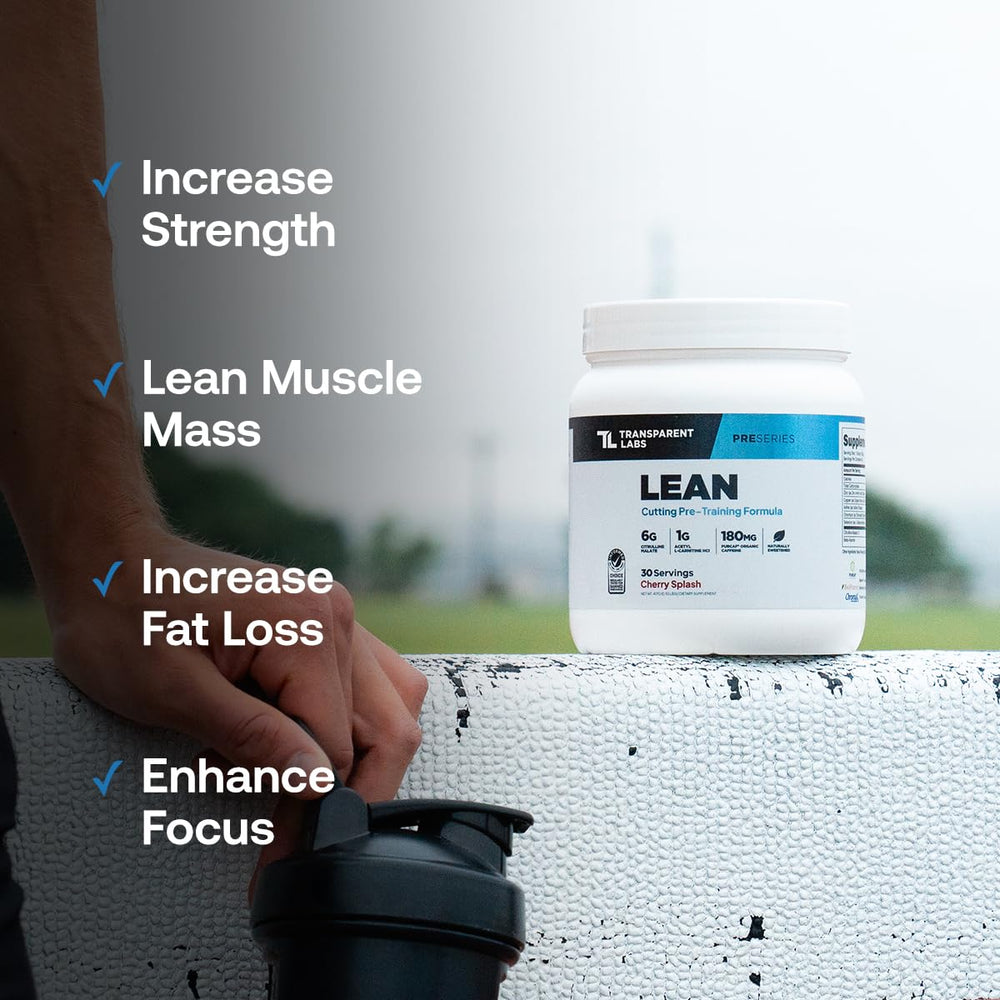 20–30 minutes before training, Lean Pre-Workout is ready to mix