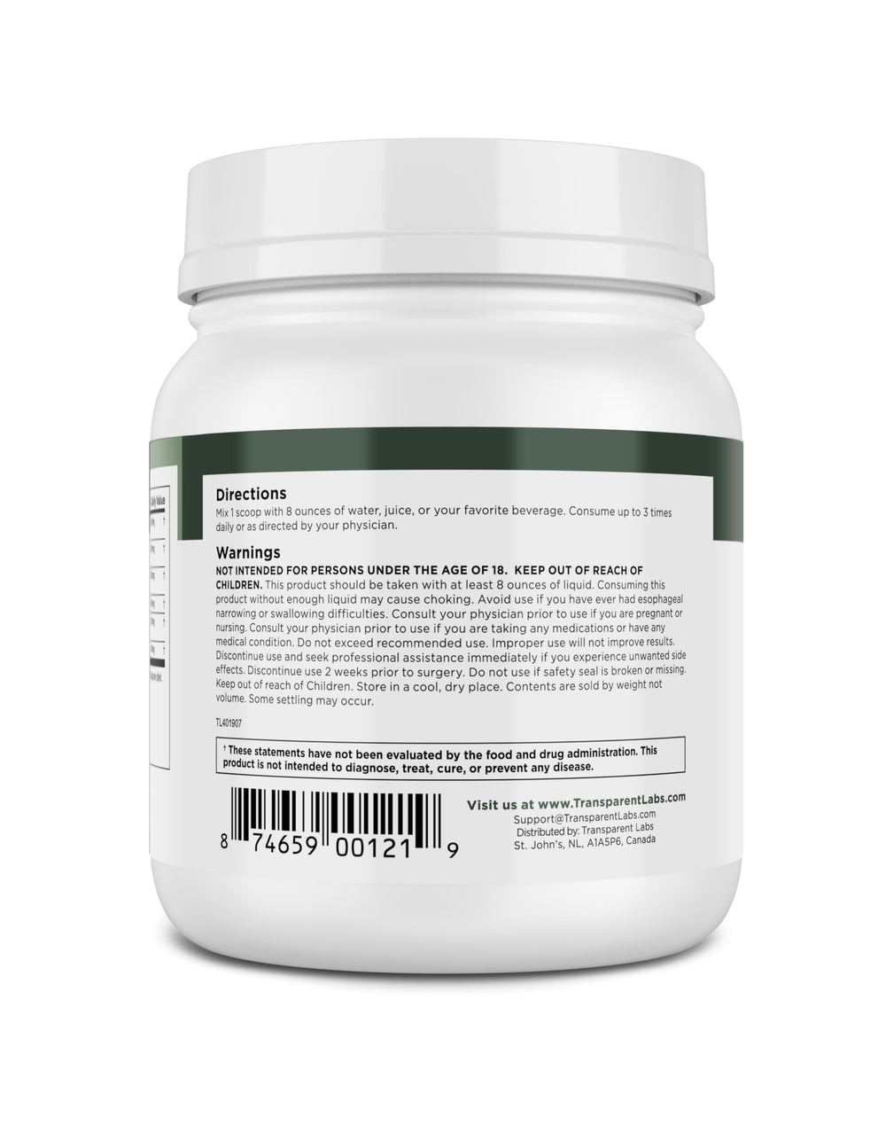 Transparent Labs Prebiotic Greens lifestyle shot with bowl and spoon for easy morning routine.