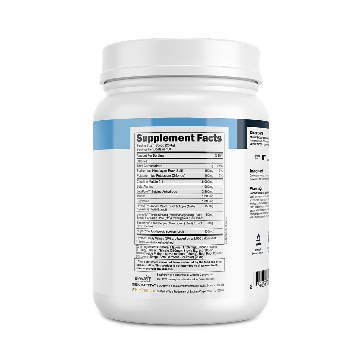 Transparent Labs Stim-Free label close-up emphasizes clarity and no hidden blends.