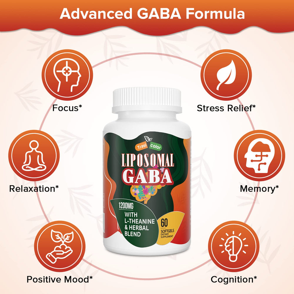 Trasicolor Liposomal GABA capsules pouring for daily routine