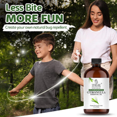 Difusor con citronela TRATAK ORGANICS para crear ambiente fresco y relajante.