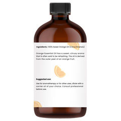 TRATAK ORGANICS Sweet Orange Oil in a diffuser releasing bright citrus aroma