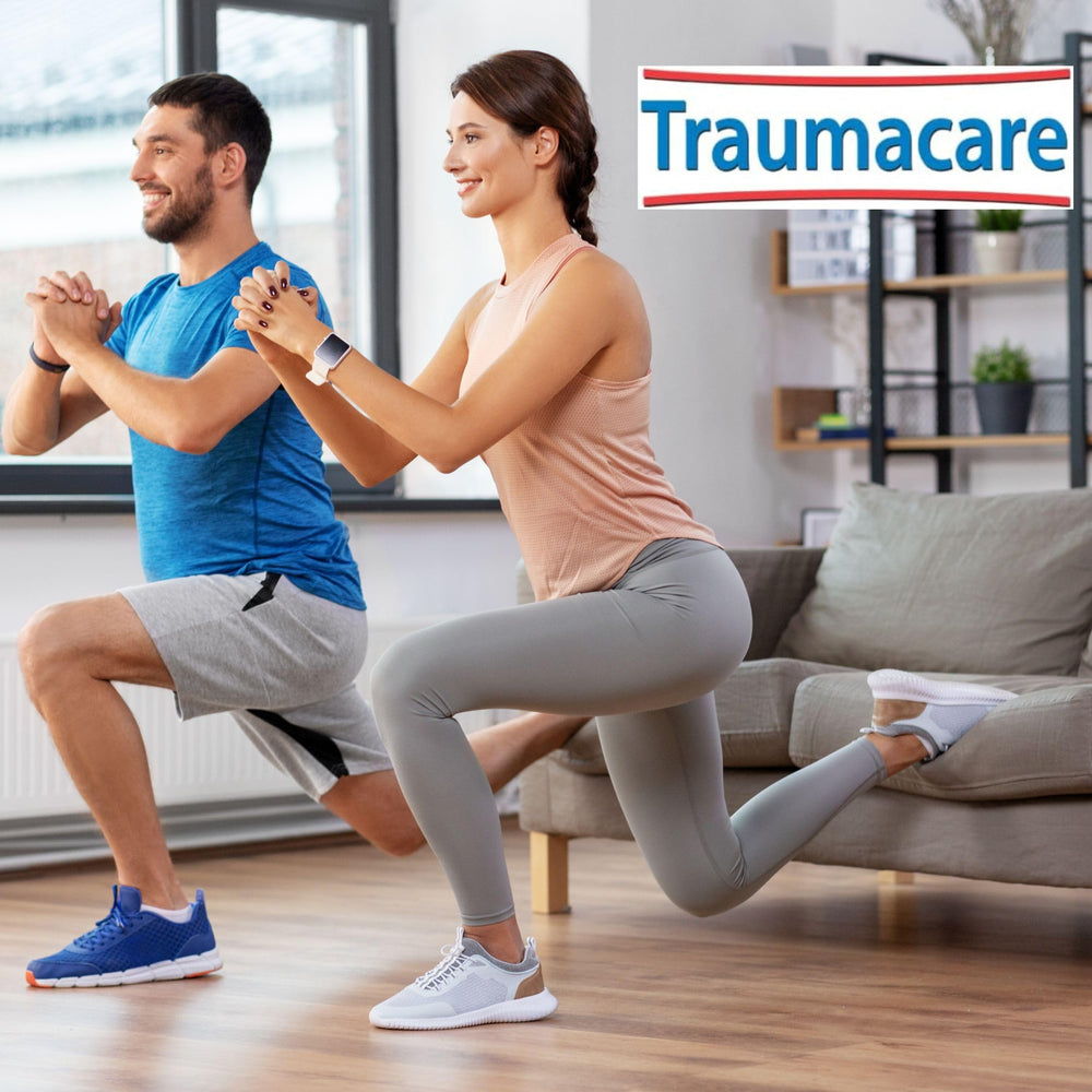 Icons representing Traumacare Cream ingredients hint at a multi-ingredient formula.