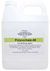 Traverse Bay Polysorbate 80 solubilizer ingredient for water and oil blends.