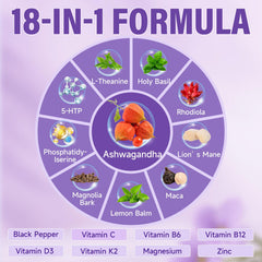Close up of Trawecual 18-in-1 formula label for clarity