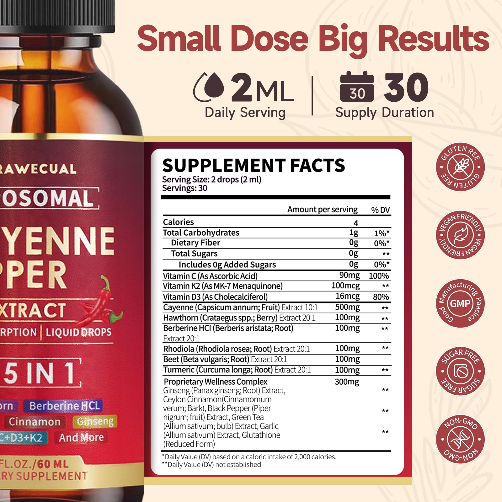 Trawecual drops added to water to show flexible daily use.