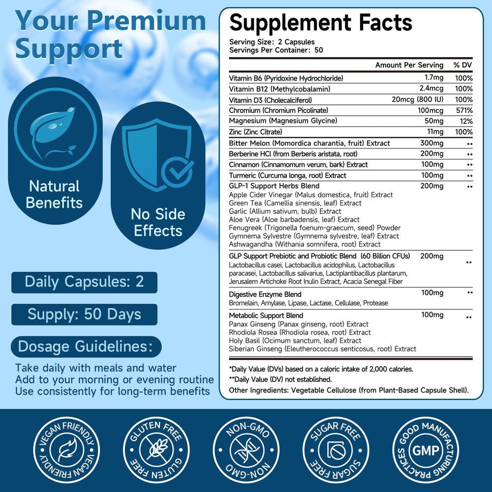 Trawecual GLP-1 packaging box shown as a convenient daily supplement.