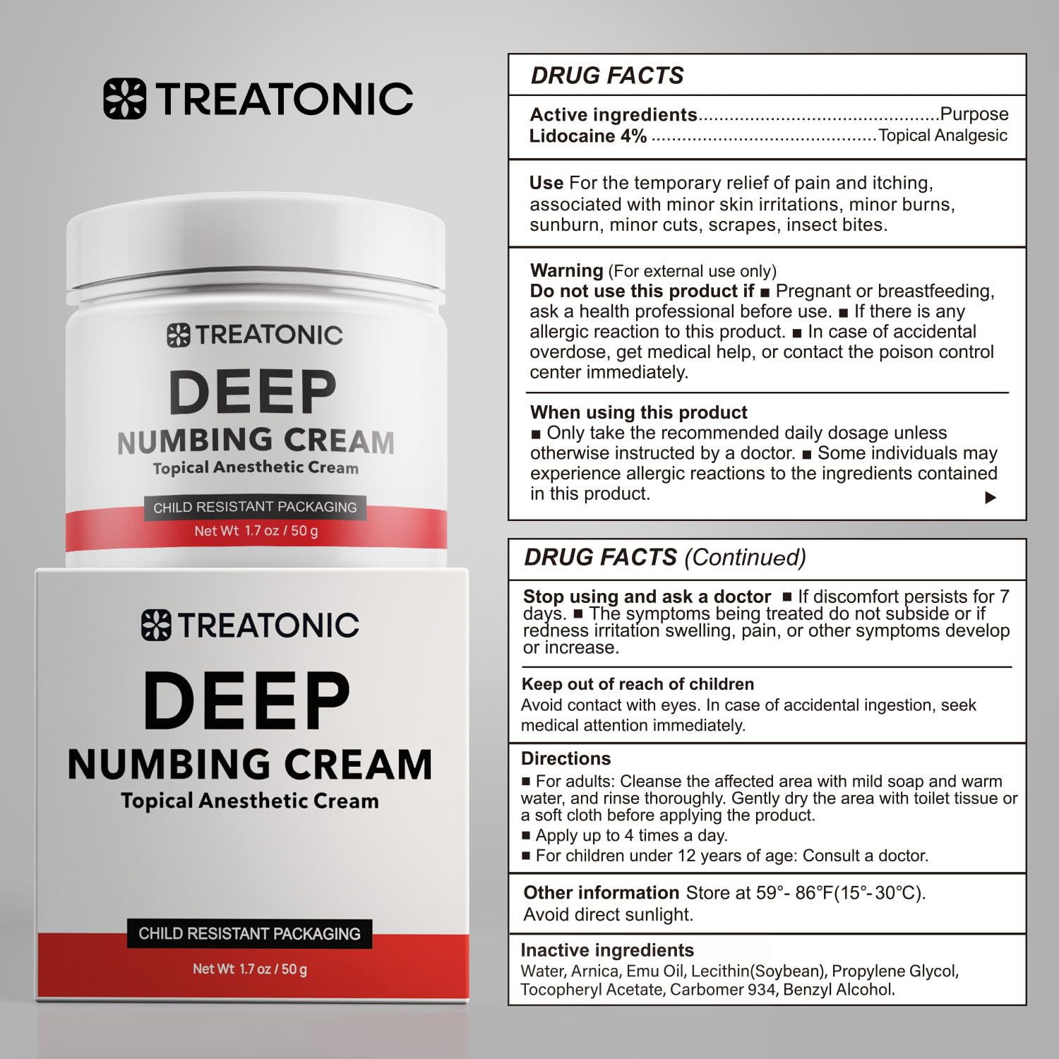 Treatonic cream texture is lightweight and non-greasy.