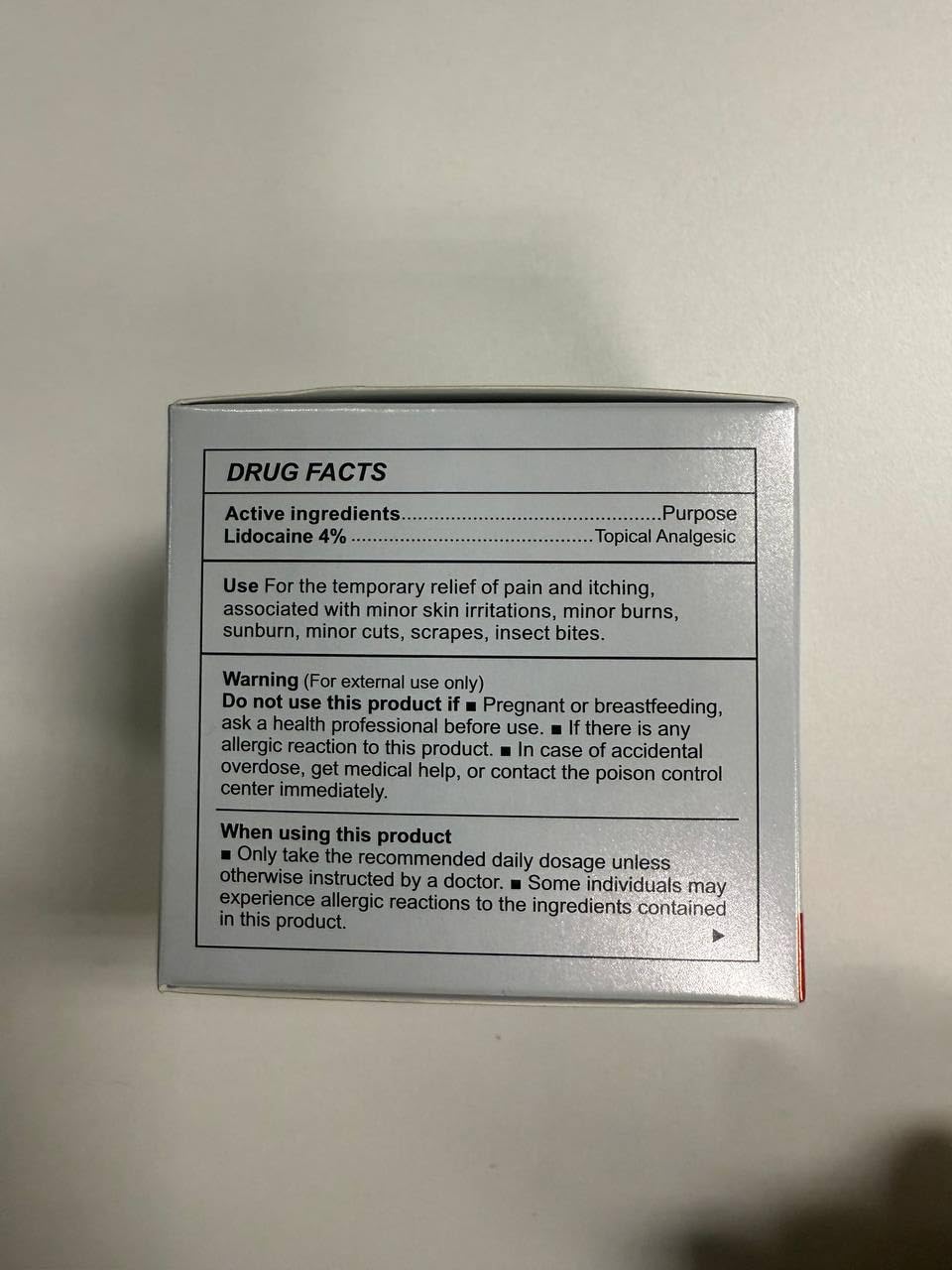 Treatonic use-case for itching or minor irritation after bites or burns.