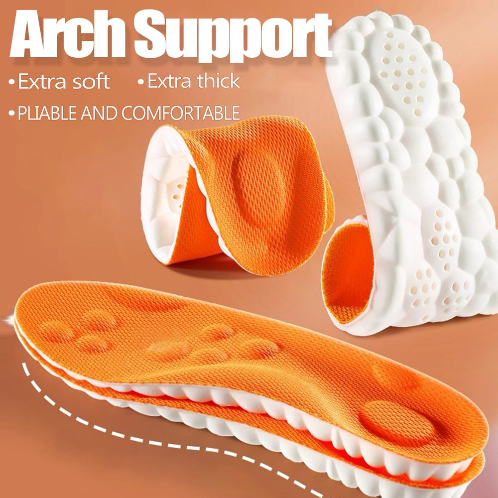 Treayes Steppers memoria 4D se adapta al pie para amortiguación personalizada.