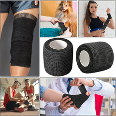Treela cohesive wrap uses breathable fabric for comfortable wear during movement.