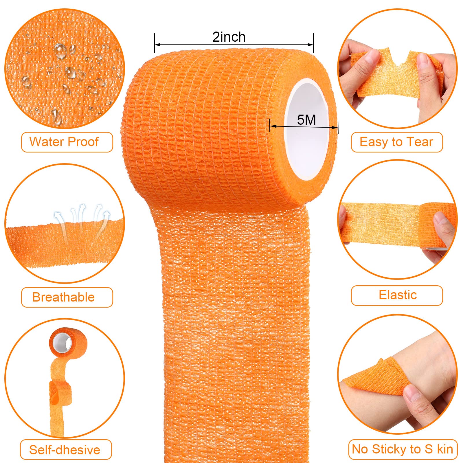 Treela elastic cohesive bandage in breathable fabric for comfortable support during activity.