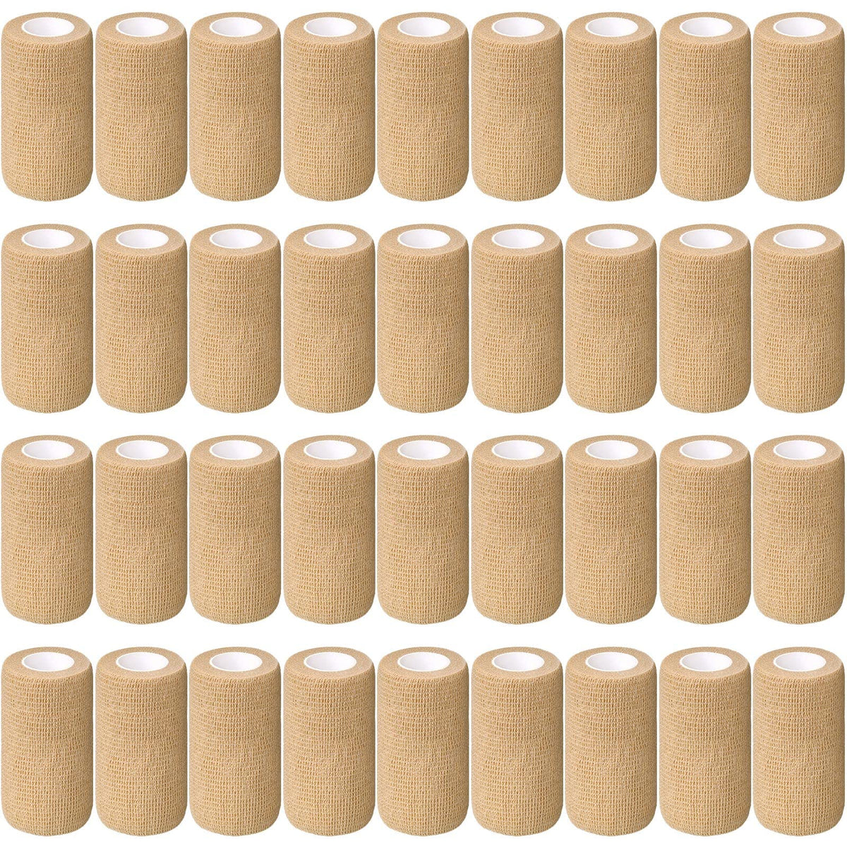 Treela self-adherent bandage in nude color provides secure, comfortable joint wrap.