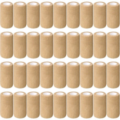 Treela self-adherent bandage in nude color provides secure, comfortable joint wrap.