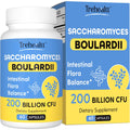Trehealtt Saccharomyces boulardii Probiotics – 200B CFUs, Acid-Resistant, Shelf-Stable, Digestive & Immune Support (60 Days Supply)