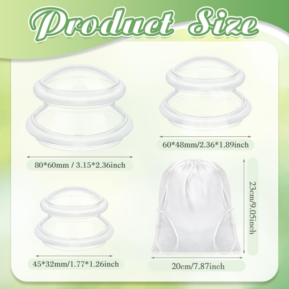 TrelaCo large silicone cupping cup for back relief and broad areas