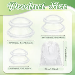 TrelaCo large silicone cupping cup for back relief and broad areas
