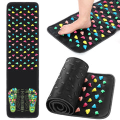 TrelaCo foot massage mat sole massage section showing targeted foot points