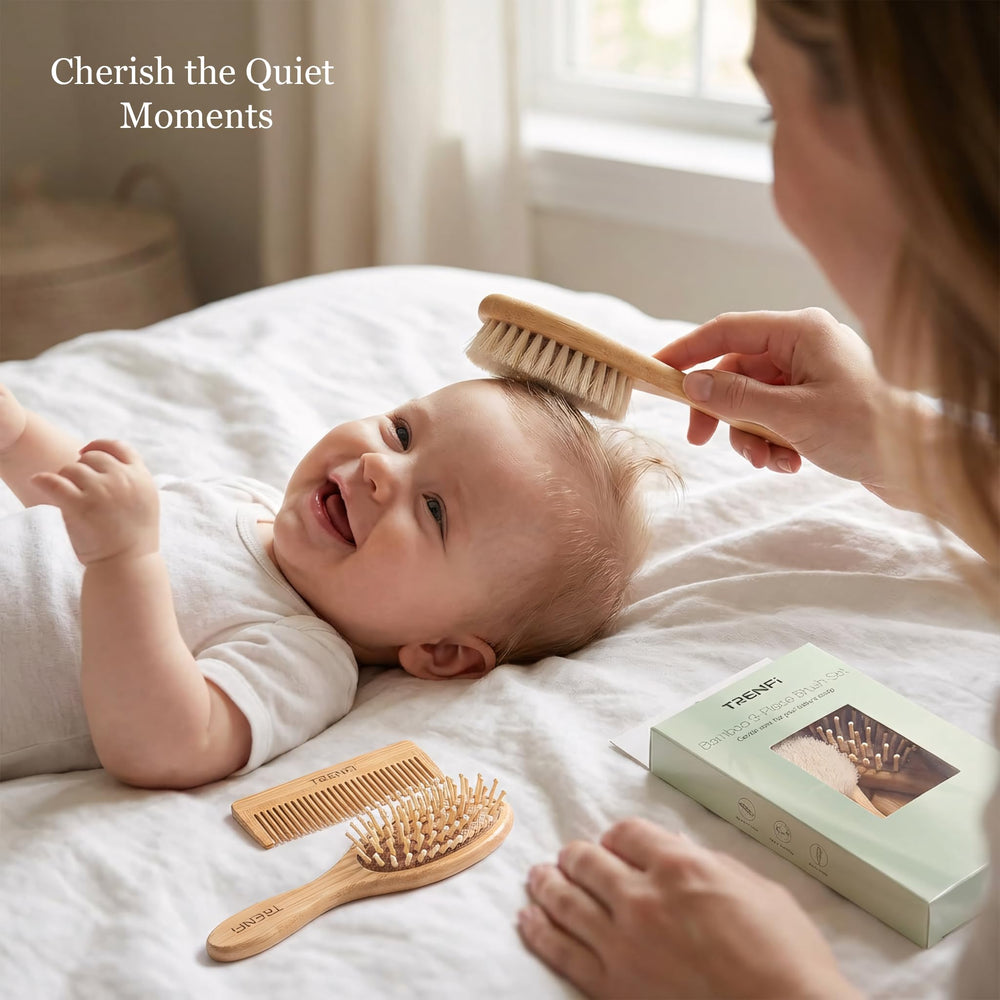 TRENFI 3-piece grooming set suitable from newborn to toddler.