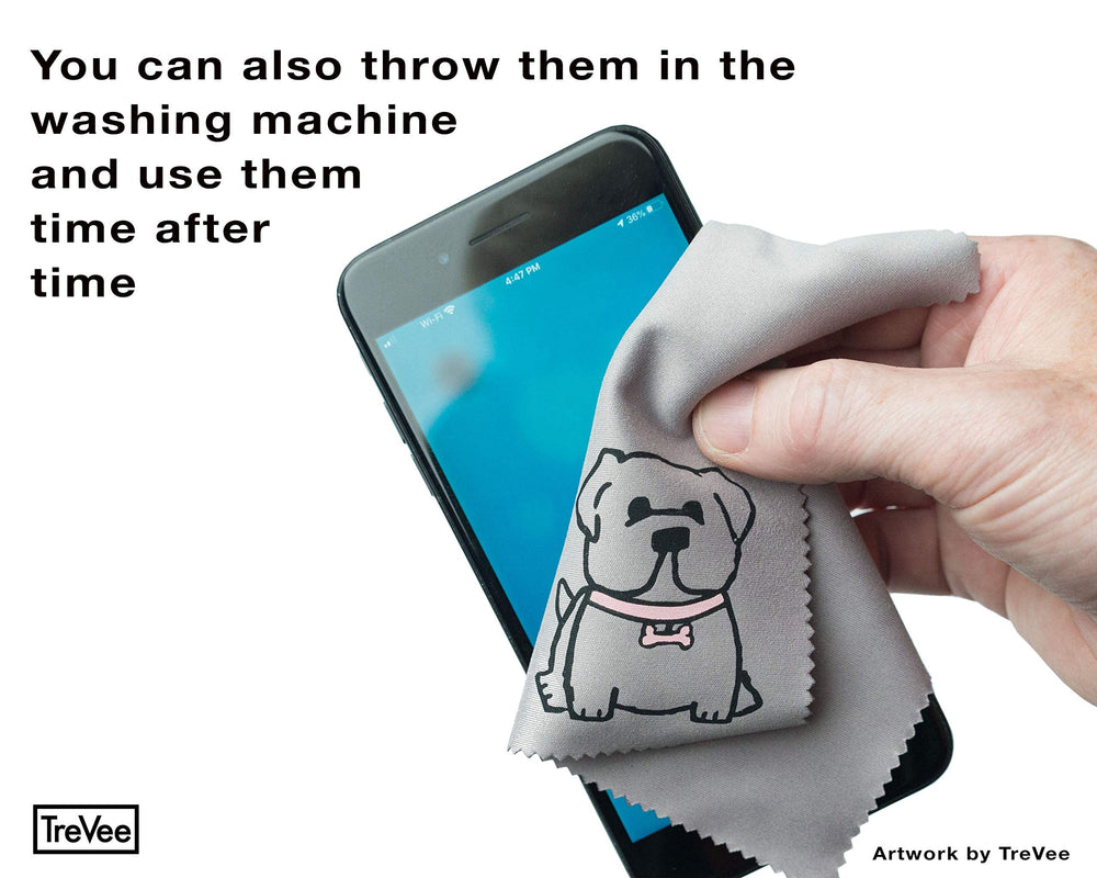 TreVee paño microfibra para pantallas, elimina polvo y huellas con suavidad.