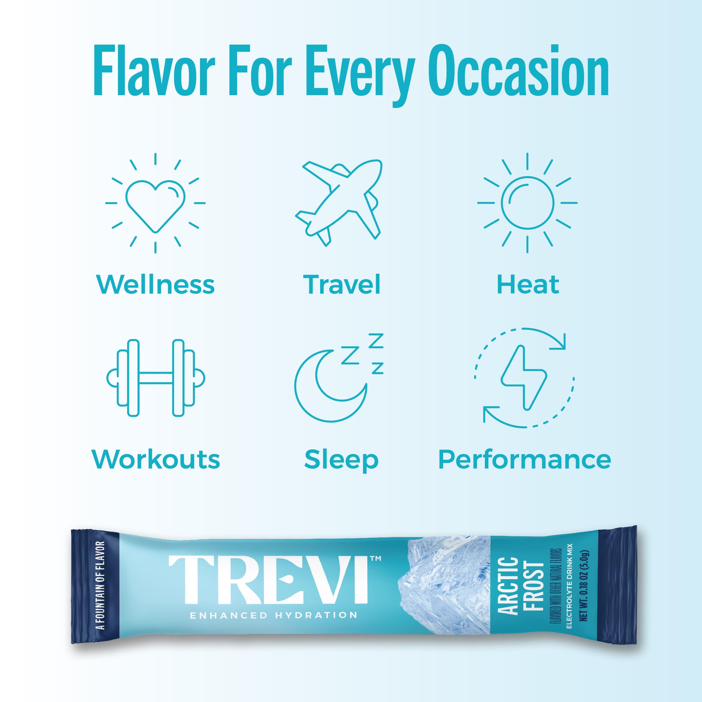 TREVI Arctic Frost ingredient list includes pink Himalayan salt