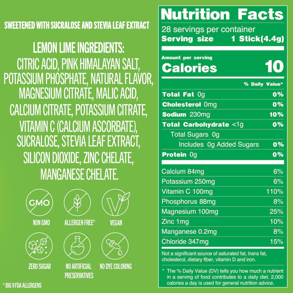 Nutrition highlight of TREVI ingredients including pink Himalayan salt