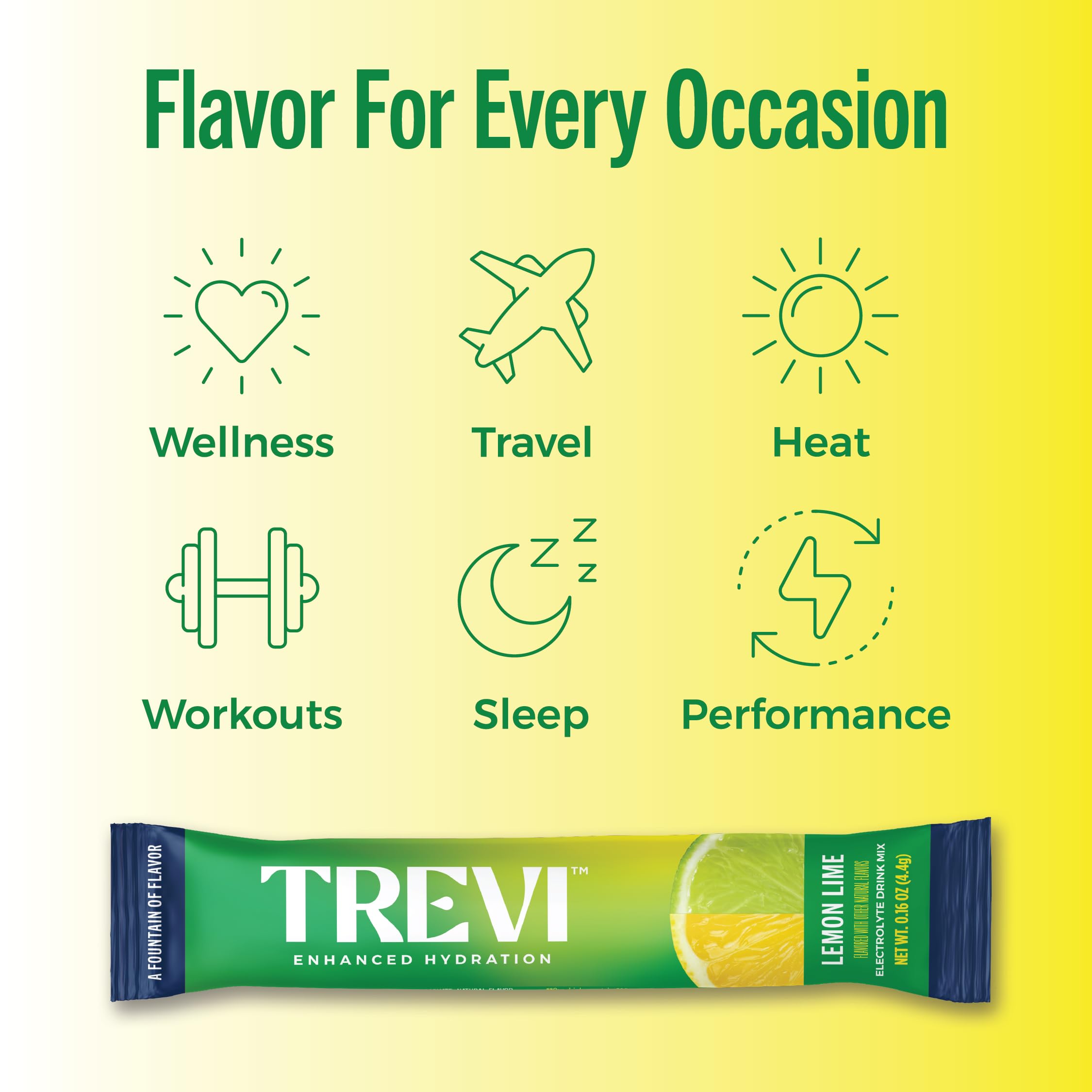 TREVI sachets in a gym bag for travel-friendly hydration on the go