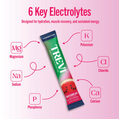 TREVI electrolyte packet ready to mix for on-the-go hydration