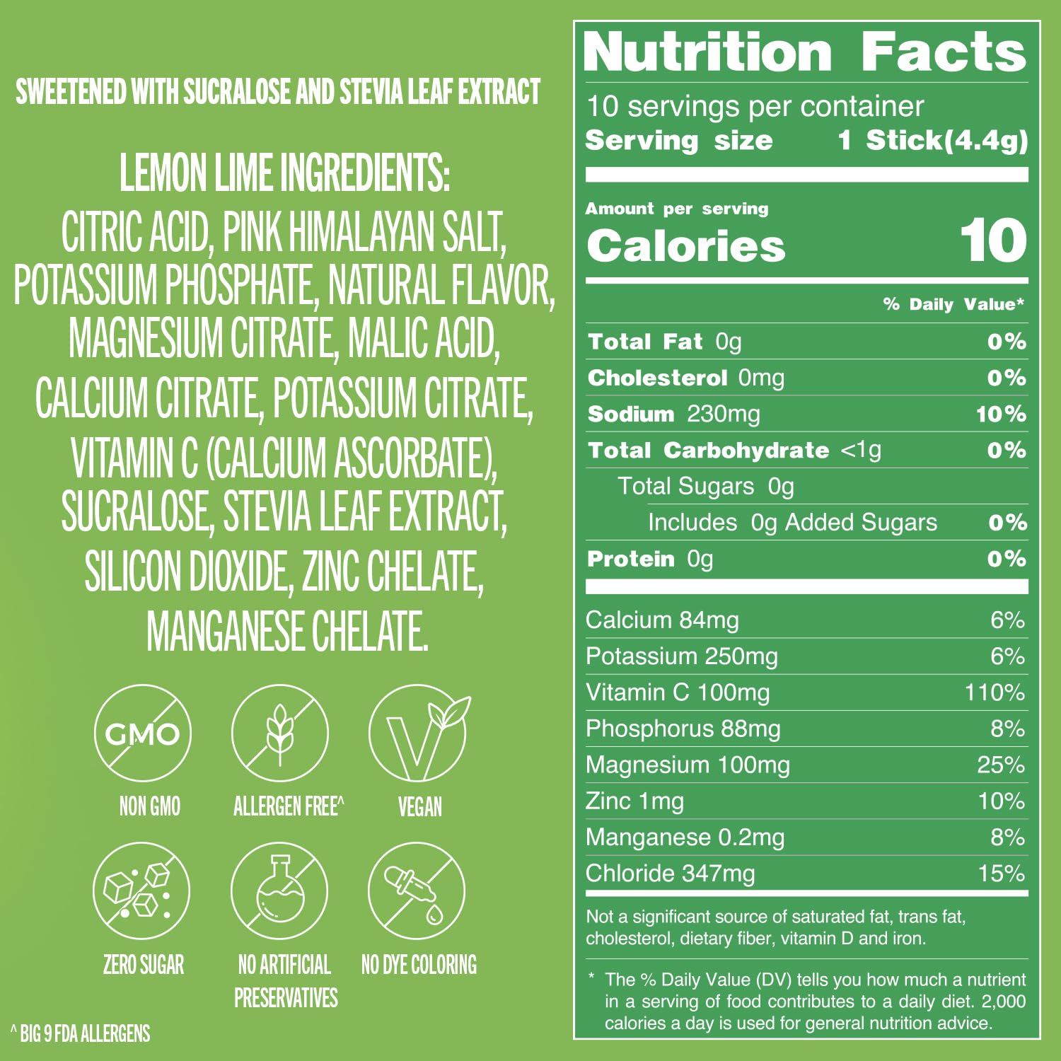 TREVI zero sugar allergen-free electrolyte formula with minerals.