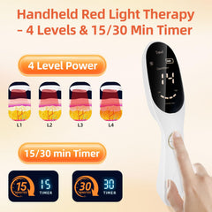 Trewf device on adjustable stand enabling hands-free light sessions.