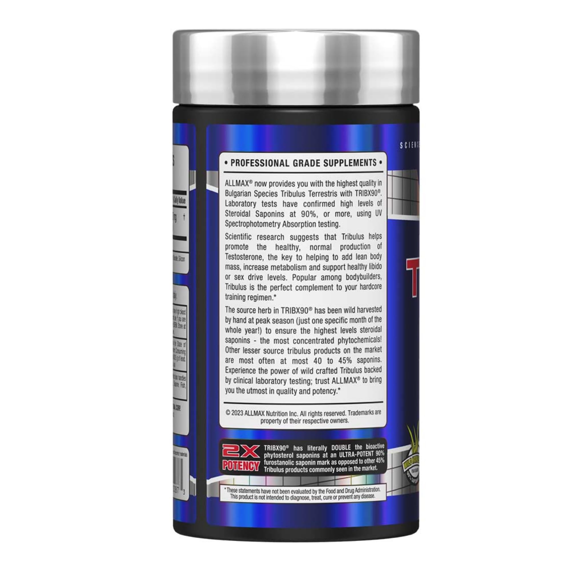 TribX90 capsules close-up highlighting high potency for training
