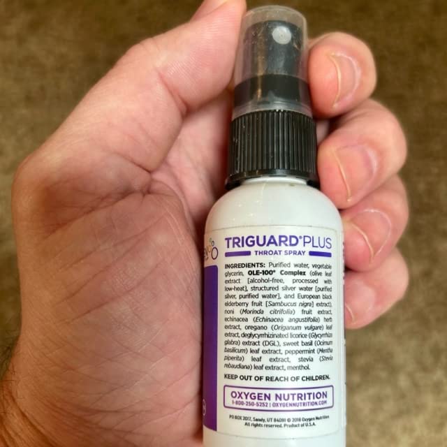TriGuard Plus liquid splash on packaging suggests refreshing feel