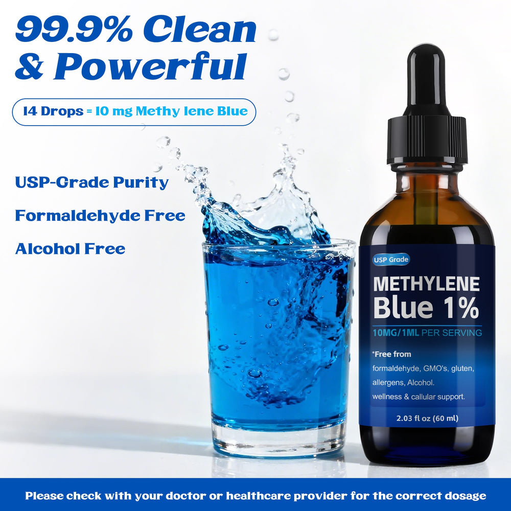 Trihood Methylene Blue lab-tested label confirms third-party purity and safety