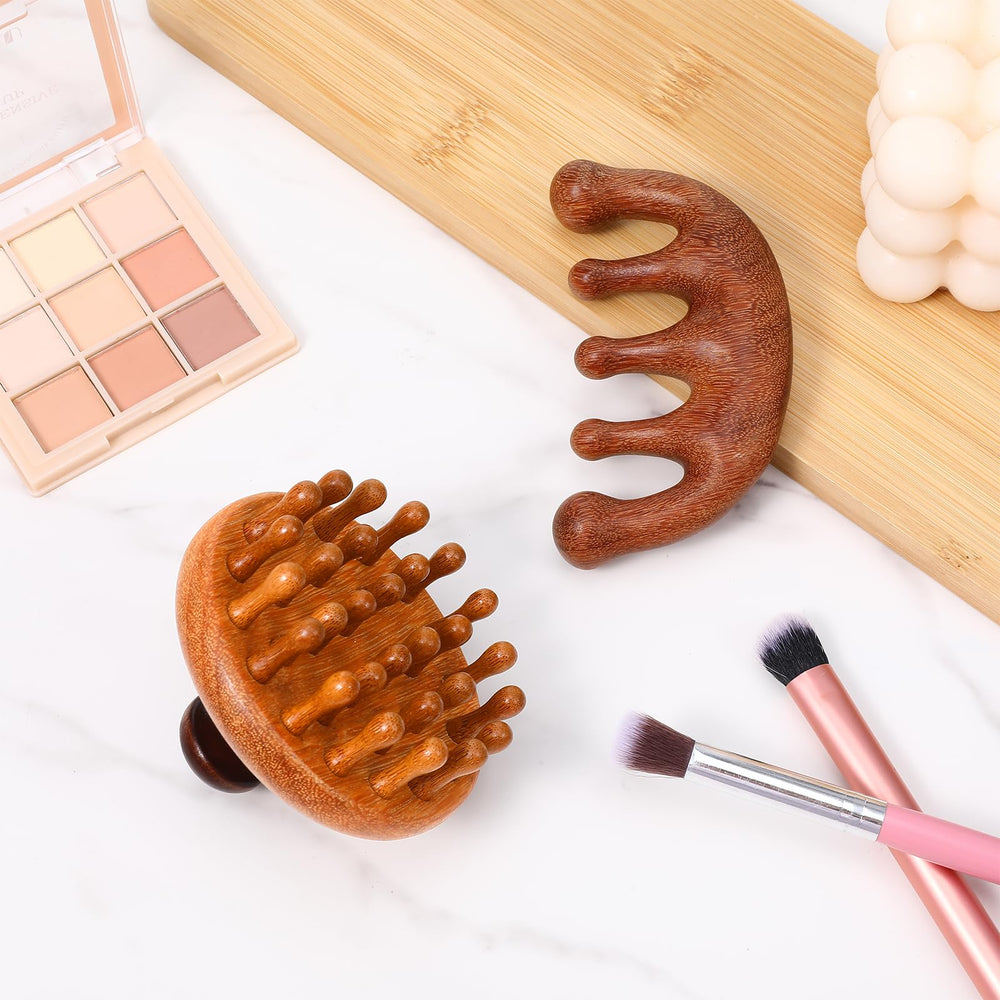 Trinkrittey birch wood beauty tool blends elegance with practical scalp care