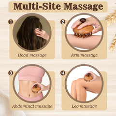 Trinkrittey multi-functional massage brush for shoulders and legs relaxation