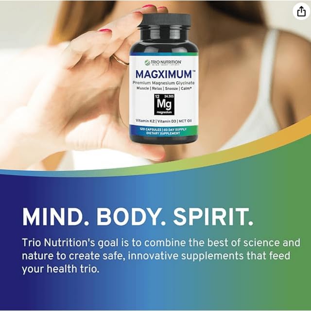 Veggie capsules of MagXimum shown as a convenient daily option.
