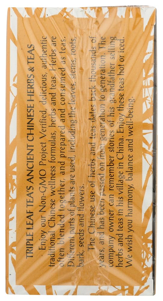 Close-up of detox tea bags by Triple Leaf, convenient two-pack for quick brews