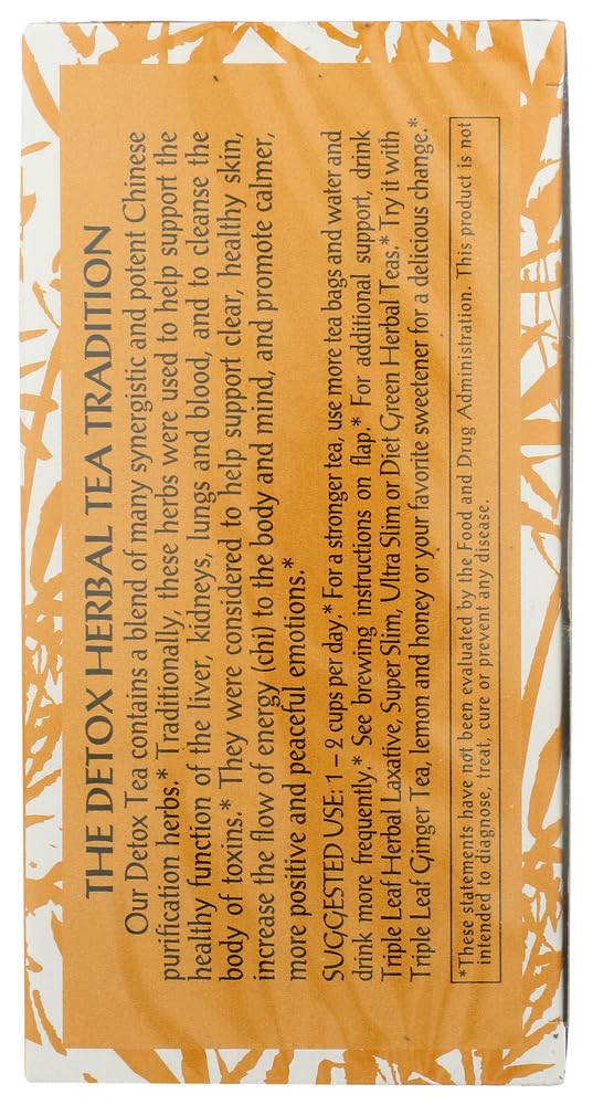 Cup with Triple Leaf Detox Tea steeping, inviting aroma and relaxing break