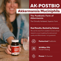 Triquetra AK-Postbio bottle label highlights 30B TFU dosage