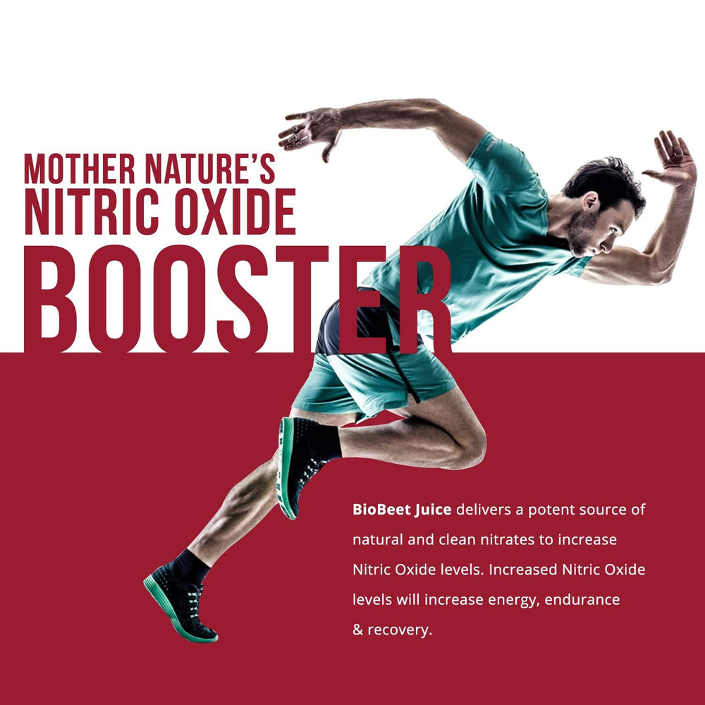 Nitric oxide support claim on packaging with real-use focus.