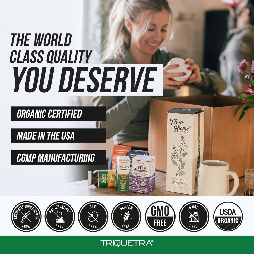 Triquetra Health 60-capsule bottle designed for convenient daily use.