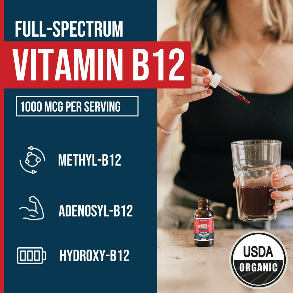 Triquetra Health B12 three-forms with methylfolate cofactor support cellular utilization.