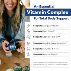 Triquetra Health BenfoPure B1 bottle illustrates premium thiamine form aiding nerve function and metabolism.