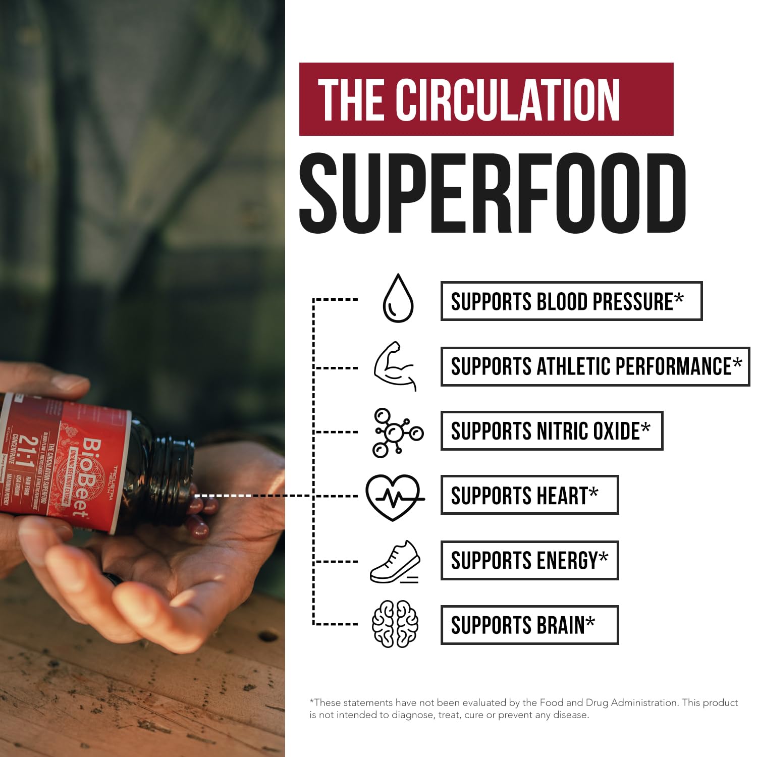 BioBeet Max label detail shows vegan, GMO-free certification and organic sourcing
