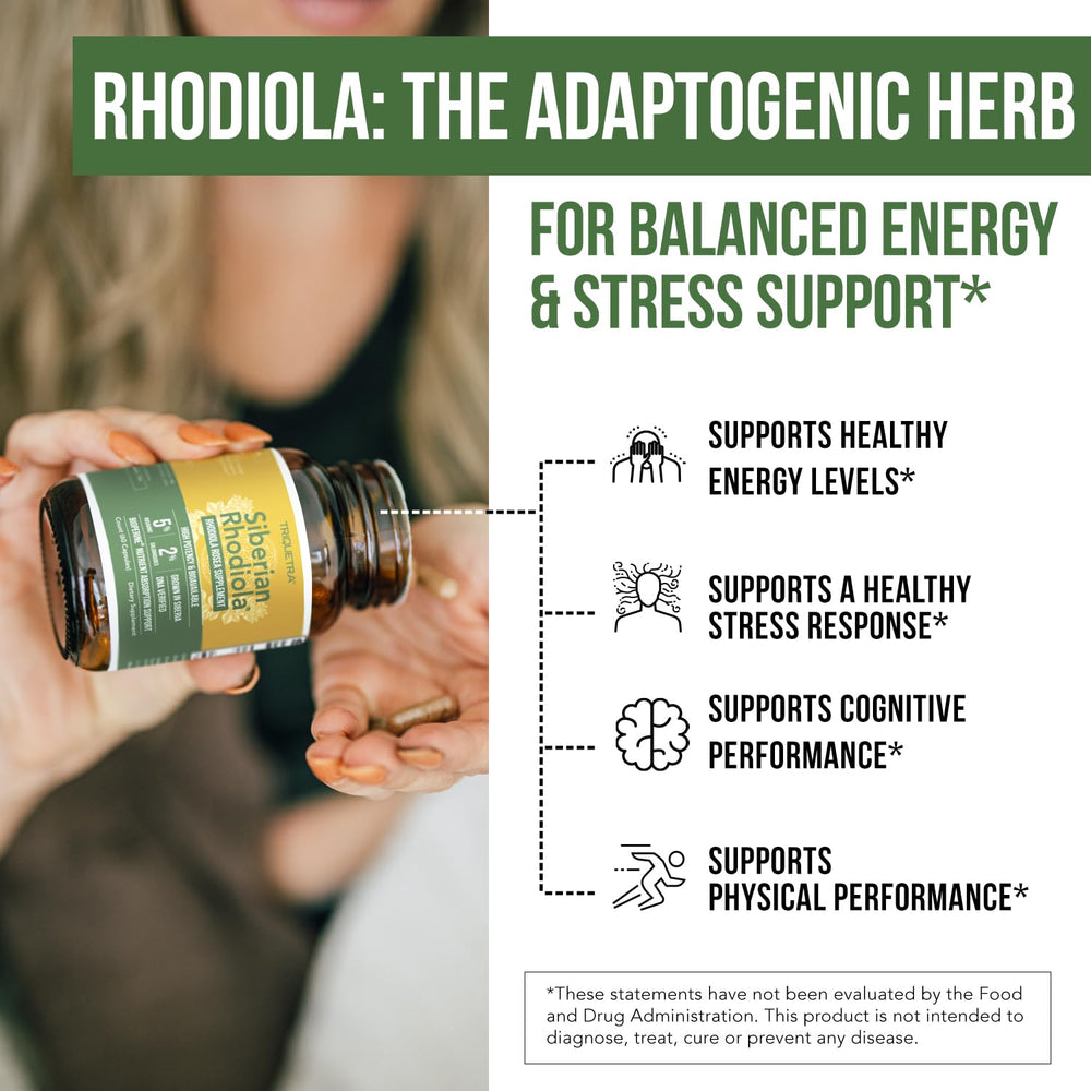 Bioperine absorption boost graphic for Triquetra Health rhodiola